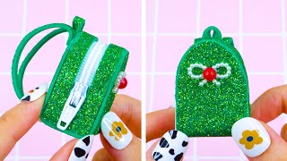 DIY For Dolls | Super Cute Miniature Backpack #Shorts