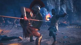 Assassin's Creed Odyssey - Battle of Thermopylae - 300 Spartans vs Persians - Leonidas Intro Battle