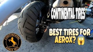 CONTINENTAL TIRES FOR YAMAHA MIO AEROX 155 PWEDE PANG DIINAN.