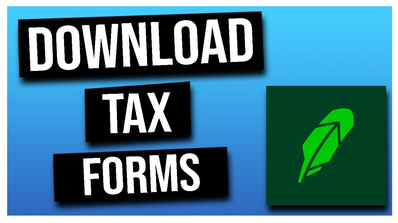 How To Get TAX FORM From Robinhood (tax Document) - YouTube