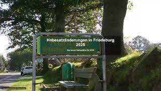 Hebesatzänderungen in Friedeburg 2025 - Gewerbesteuer News