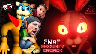 Five Nights at Freddy's: Security Breach! Part 1 (FGTeeV Boys vs Glamrock Chica & Montgomery Gator)
