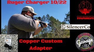 Ruger 10/22 Charger 22LR with Copper Customs Adapter