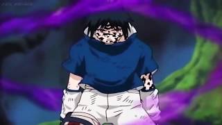 Sasuke Curse Mark first time loses control THE FOREST OF DEATH