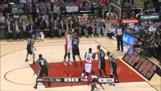 Jonas Valanciunas vs San Antonio Spurs 2013.12.10