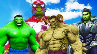 Spider-Hulk vs Hulk 2099 & Hulk Revenger & Amadeus Cho Hulk