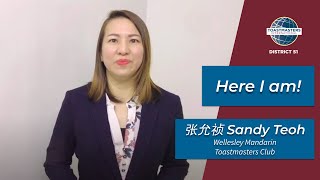 Sandy Teoh - 威省华语国际讲演会 Wellesley Toastmasters Club