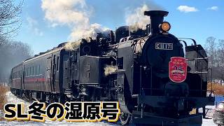 [4K]祝25周年！SL冬の湿原号【釧路 - 標茶 2025年1月18日運行初日】JR北海道 蒸気機関車