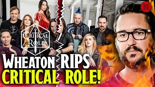 Critical Role 🔥UNDER FIRE 🔥From Wil Wheaton!