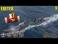 Cruiser Exeter 7 Kills & 150k Damage | World of Warships Gameplay