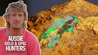 Boulder Boys Mine Massive Chunks Of Rough Boulder Opal Worth $8,000 l Outback Opal Hunters