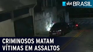Criminosos matam vítimas em tentativa de assalto e fogem sem levar nada | SBT Brasil (21/02/22)