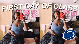 first day of classes vlog (freshman year at penn state) college day in my life!