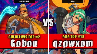 GGST | Gobou (Goldlewis) VS qzpwxom (ABA) | Guilty Gear Strive High level gameplay