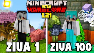 Am Supravietuit 100 de Zile pe Minecraft Ultra Hardcore 1.21