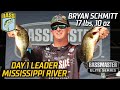 Bryan Schmitt leads Day 1 at Mississippi River with 17 pounds, 10 ounces (Bassmaster Elite Series)