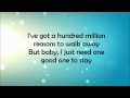 Lady Gaga - Million Reasons lyrics