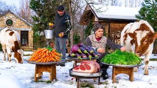 The Village Lunch with Eggplant And Beef | Simple and Delicious Lunch Recipe