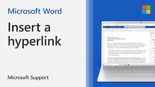 How to create a hyperlink in Word | Microsoft