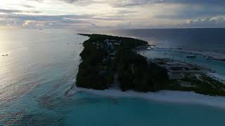 To the east beach of Fulhadhoo Island Maldives