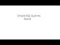 Simple SQL Queries: Part 8 - Numeric Functions, Strings