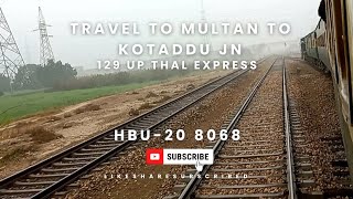 TRAVEL MULTAN TO KOT ADDU WITH THAL EXPRESS | HBU-20 8068 |