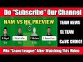 NAM vs HK DREAM11 PREDICTION | HK vs NAM DREAM11 TEAM #shorts #dream11