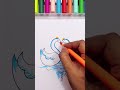 how to draw two swans from heart shape  shorts