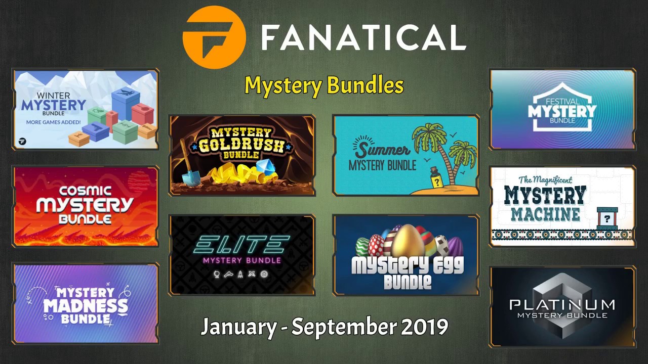 All Fanatical Mystery Bundles Jan Sept 2019 Youtube