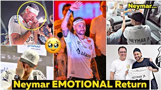 💔Neymar Breaks Down in TEARS as Santos Fans Welcome Him Back After 11 Years!