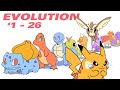 POKEMON EVOLUTIONS ANIMATED Part 1 #1 - 26