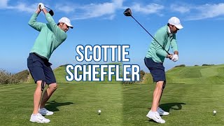 SCOTTIE SCHEFFLER Golf Swing 2022 - Iron & Driver Swings + Analysis - DTL & Face on - Slow Motion HD