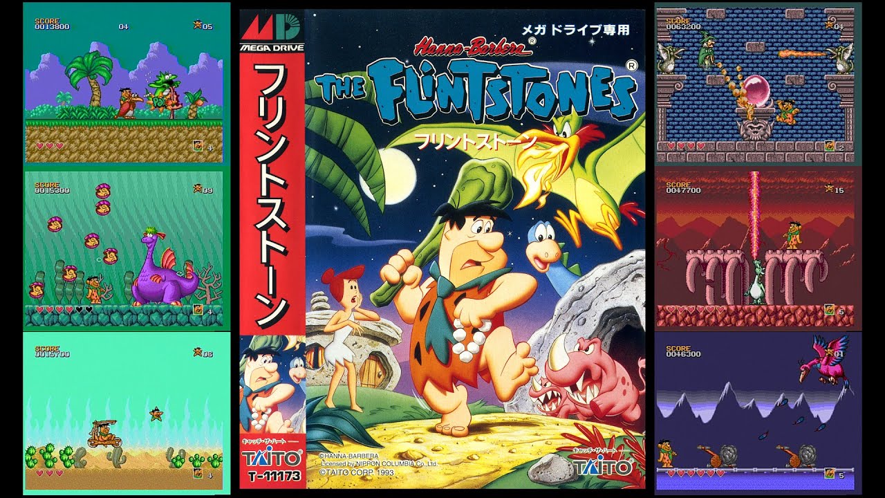 メガドライブ タイトー フリントストーン / The Flintstones (Mega Drive / Sega Genesis ...