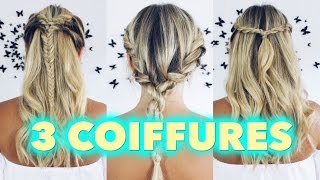 ♡ Tuto - 3 coiffures torsadées !