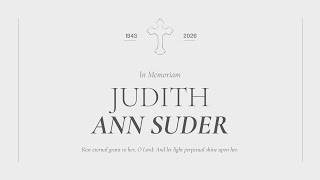 January 31, 2026: Judy Suder Funeral