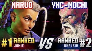 SF6 ▰ NARUO (#1 Ranked Jamie) vs YHC-MOCHI (#2 Ranked Dhalsim) ▰ High Level Gameplay