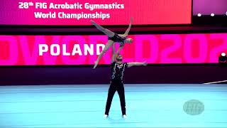 Poland (POL) - 2022 Acrobatic Worlds, Baku (AZE) - Balance Qualification  Mixed Pair