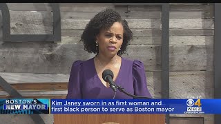 Kim Janey Sworn In As Boston Mayor