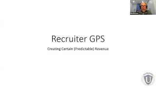 Recruiter GPS - Creating Certain and Predictable Revenue | #Recruiter