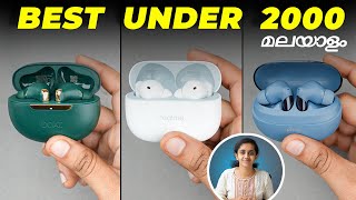 Best TWS Wireless Earbuds Under 2000 in India 2024 ⚡Malayalam⚡Real-time Test⚡