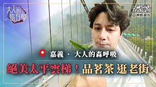 【嘉義 】朝聖絕美 「梅山太平雲梯」天空步道！探訪秘境茶園、空氣圖書館、品嚐太平老街美食｜【#大人的旅行學】廖科溢 EP3 @asiatravel-tv