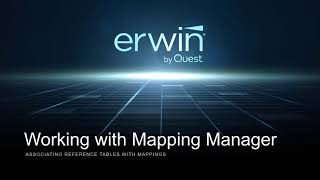 Mapping Manager Associating Mappings v11