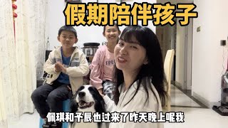 146Q：一家四口在娘家，养生妈妈准备丰富早餐，带孩子们吃自助餐真开心