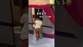 子鉄集合！ハグハグ最高！#育児 #子育て #お出かけ #旅行 #shorts