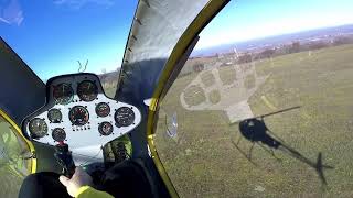 Helicycle - Turbine start-up, controls, take-off / landing on a private helipad