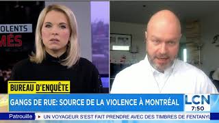 Une épidémie de conflits entre gangs de rue à Montréal   entrevue avec Éric Thibault