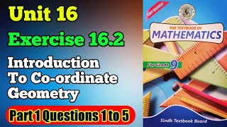 Exercise 16.2 unit 16 introduction to co-ordinate geometry class 9 New mathematics book | chapter 16