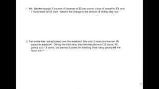 Multiplying Integer Word Problems # 4