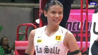 DLSU’s Angel Canino GAINS MOMENTUM in set 1 vs FEU 💥 | UAAP SEASON 86 WOMEN’S VOLLEYBALL