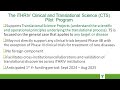 iTHRIV Clinical and Translational Science Pilot Program - Learning Short